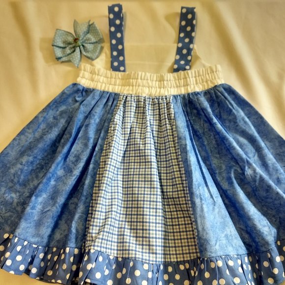 Bluey & Bingo My Doll & Me Matching Twirl Dresses & Hairbows - Picture 4 of 6